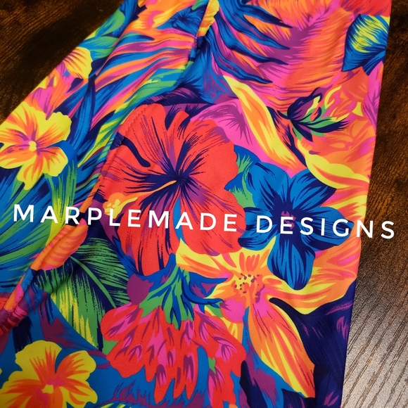 Xs/ X Long 24x35 flares💜 MarpleMade Designs super soft yoga, low rise - Picture 15 of 15